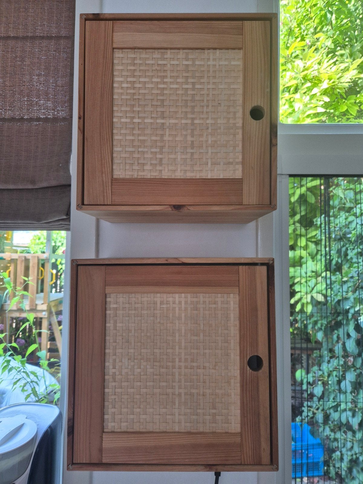 2x wandkastje Väljare (Ikea). Los of apart te koop, Tuin en Terras, Bergingen en Tuinkasten, Ophalen, Zo goed als nieuw, Hout