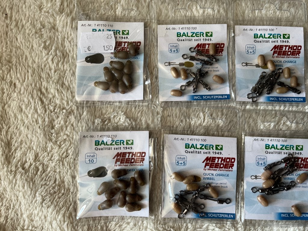 adv 248 / NIEUW mixset 8 pakjes diverse feederbeads BALZER, Watersport en Boten, Ophalen of Verzenden, Nieuw, Overige typen