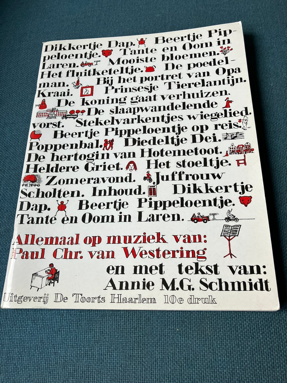Bladmuziek dikkertke dap Annie M G schmidt piano/ zangboek, Ophalen, Zo goed als nieuw