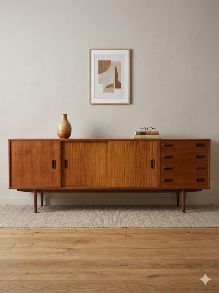 Vintage mid century dressoir | sideboard, Ophalen