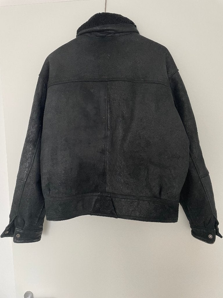 Lammy coat, Maat 52/54 (L), Onbekend, Zwart, Ophalen of Verzenden
