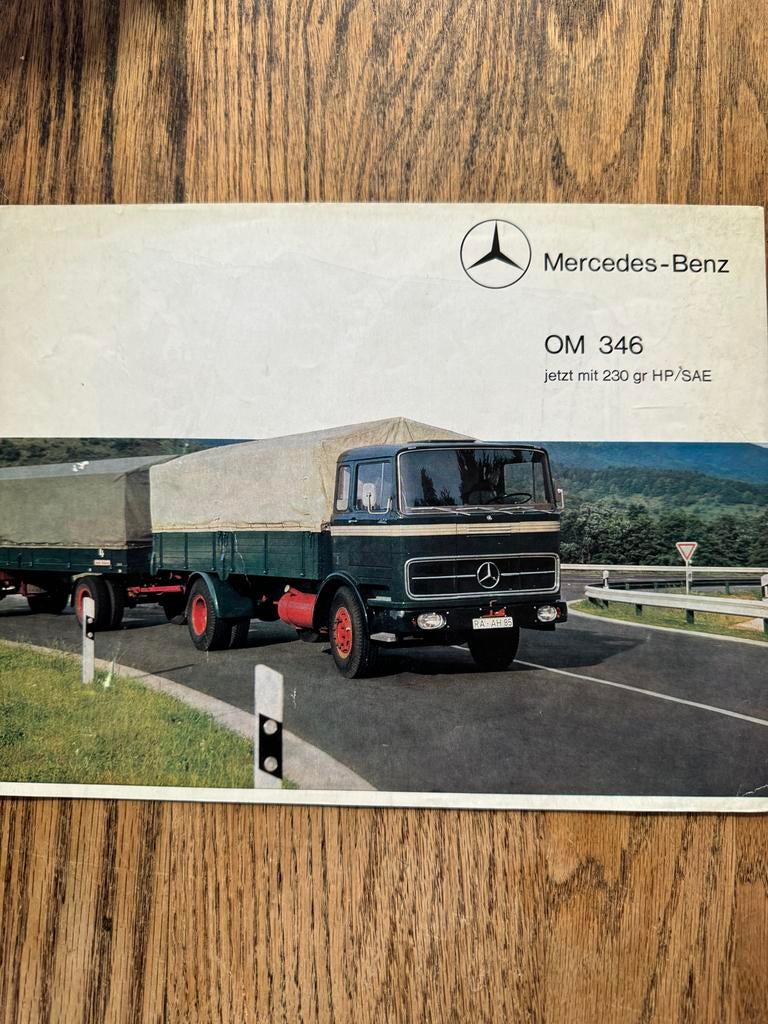 Mercedes-Benz OM 346 Motor Folder - Type 1620, 1920, 2620, Ophalen of Verzenden, Gelezen, Mercedes