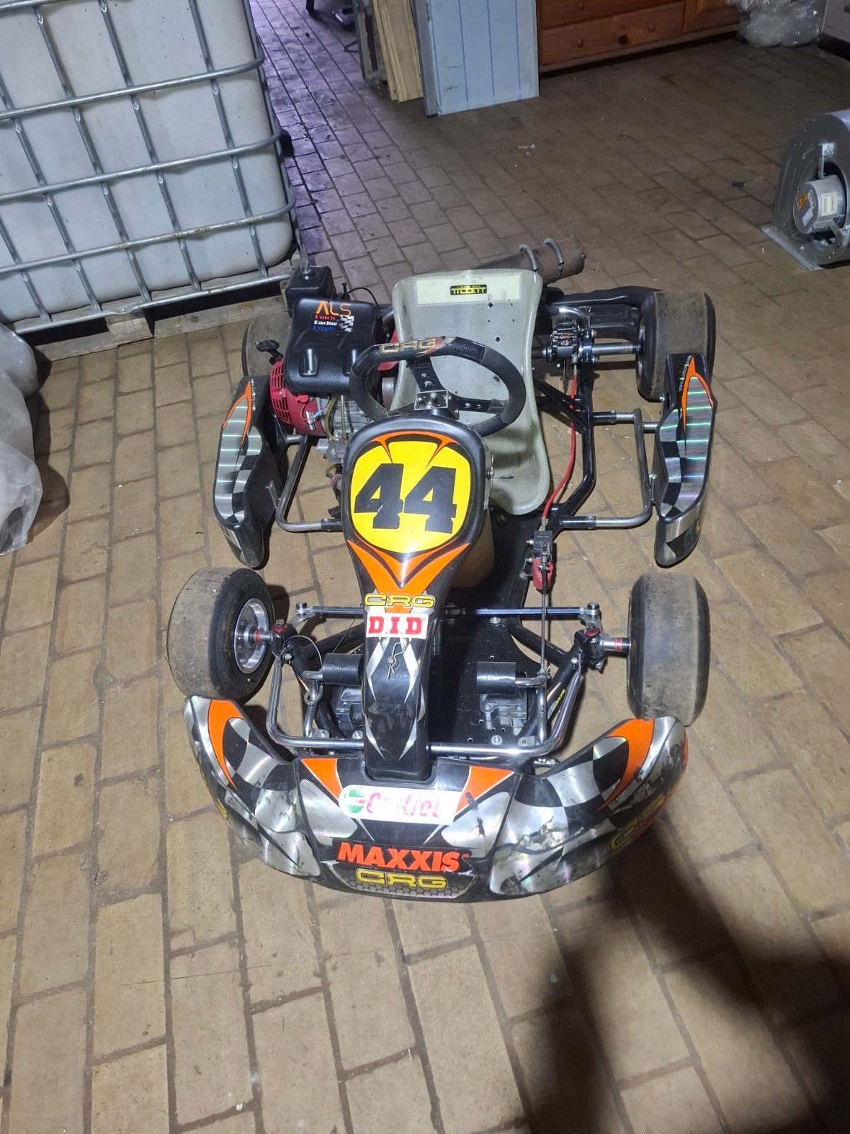 Kart met 4-takt Honda motor - Start en loopt!, Ophalen, Gebruikt, Kart