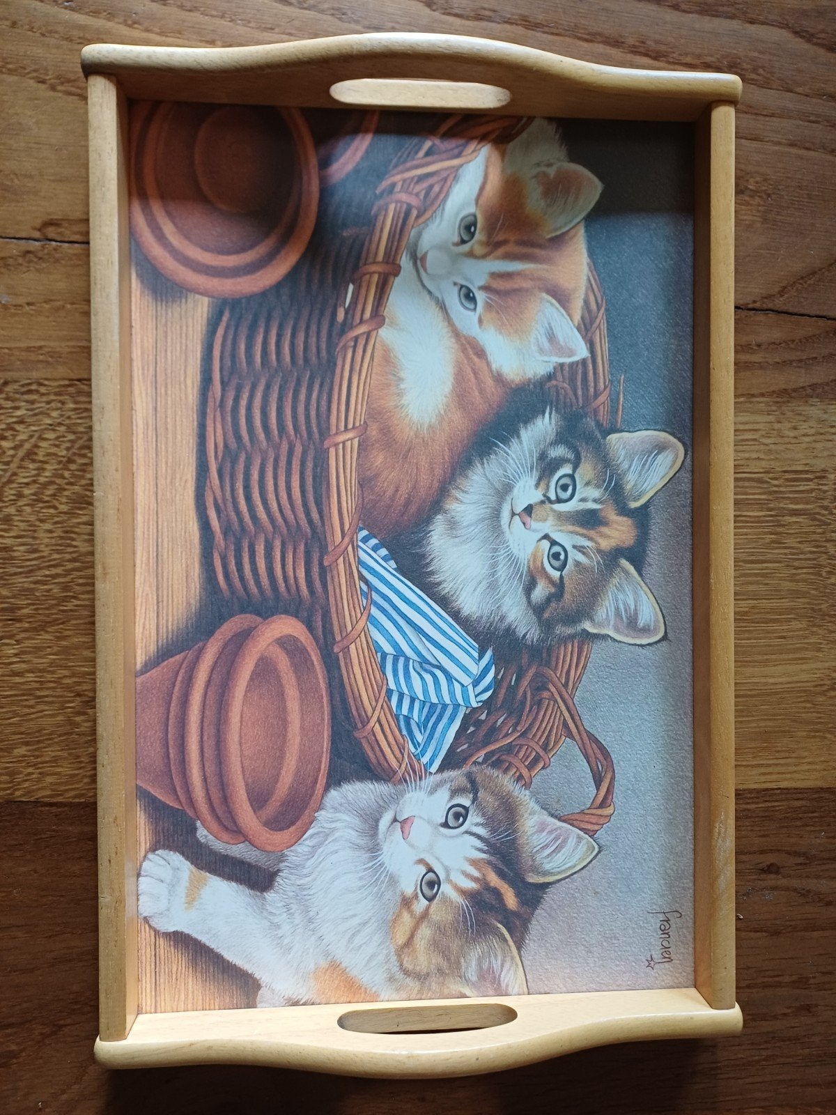Franciens katten dienblad, Ophalen of Verzenden