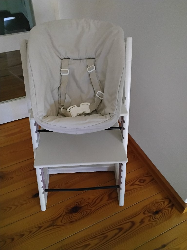 Trip trap kinderstoel met babyzitje, Ophalen, Gebruikt, Meegroeistoel