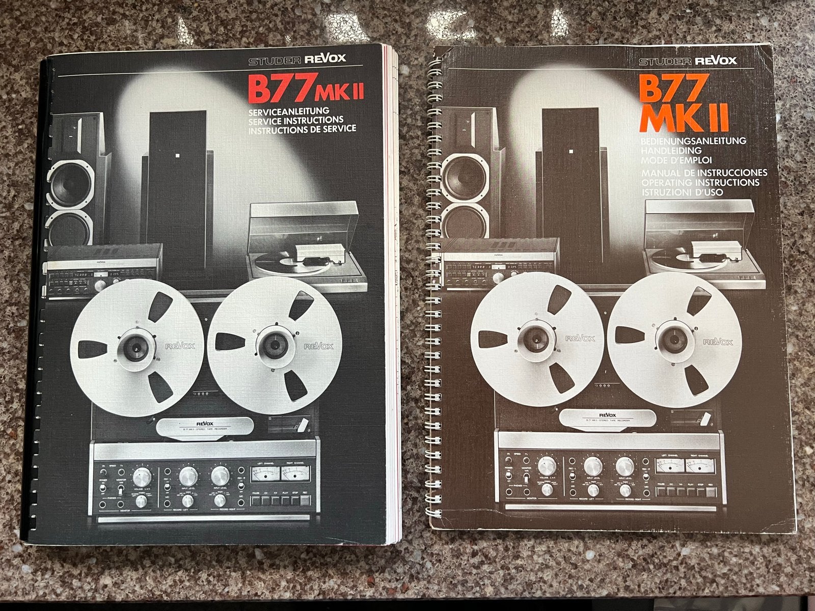 Studer ReVox B77 MKII Service- en Gebruikershandleidingen, Ophalen of Verzenden, Gebruikt, Audio