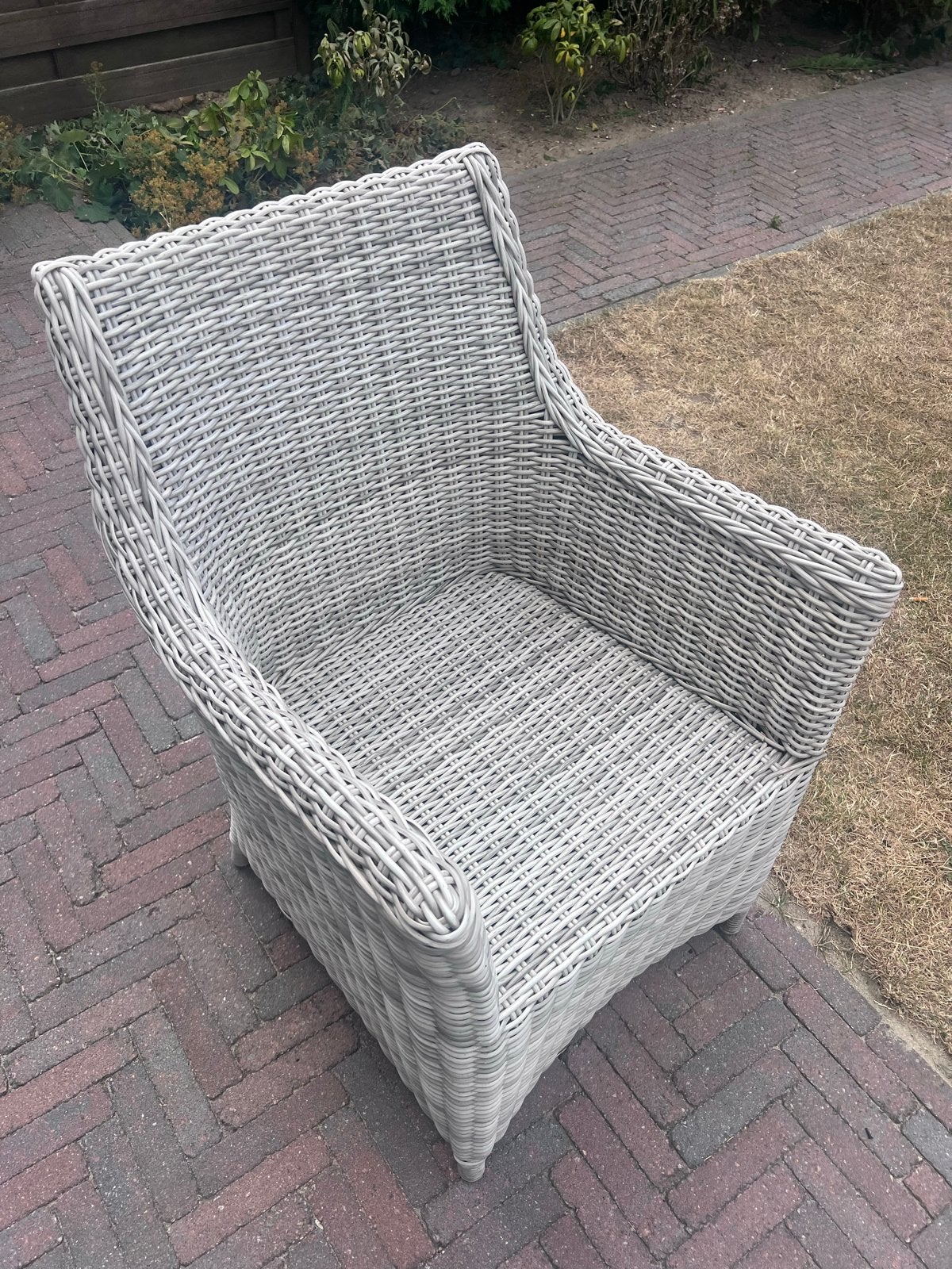 6x Borek tuinstoelen wicker – goede staat, Ophalen, Gebruikt, Wicker
