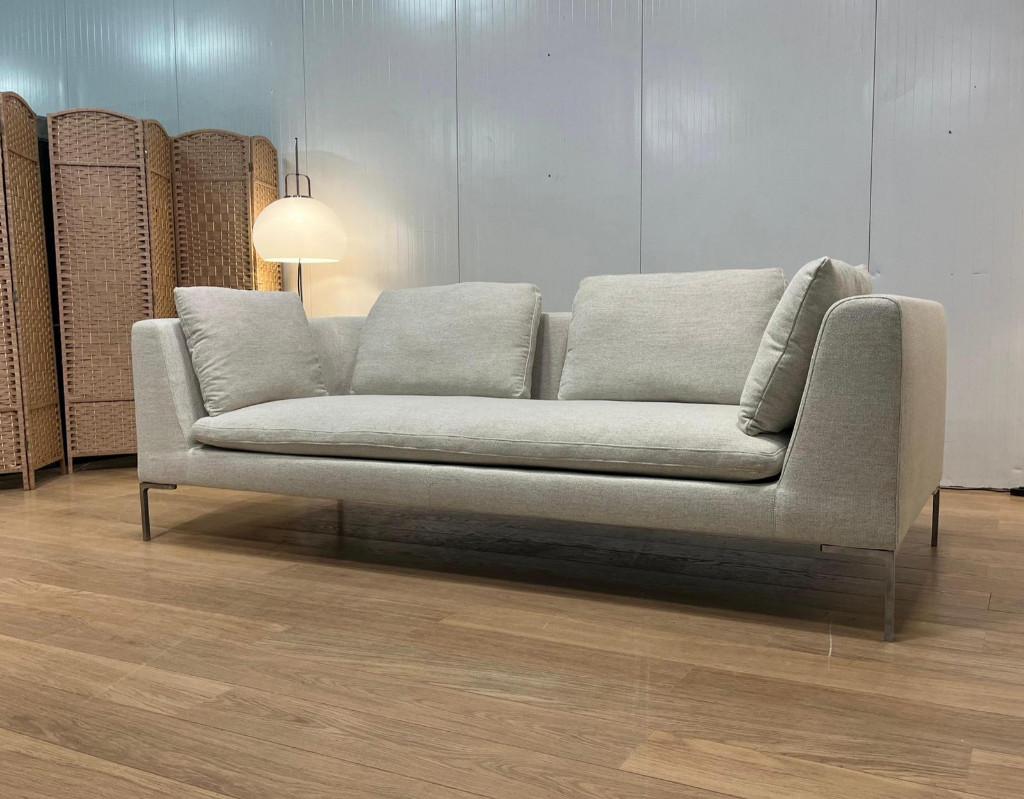 NIEUW B&B Italia Charles 3-Zits + GARANTIE NP €9.500, Huis en Inrichting, Banken | Bankstellen, 75 tot 100 cm, Ophalen of Verzenden