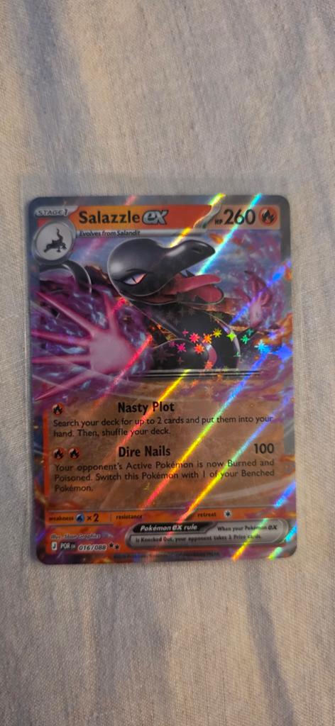 Salazzle ex #16 Pokémon Kaart - Full Art, Ophalen of Verzenden, Nieuw, Losse kaart