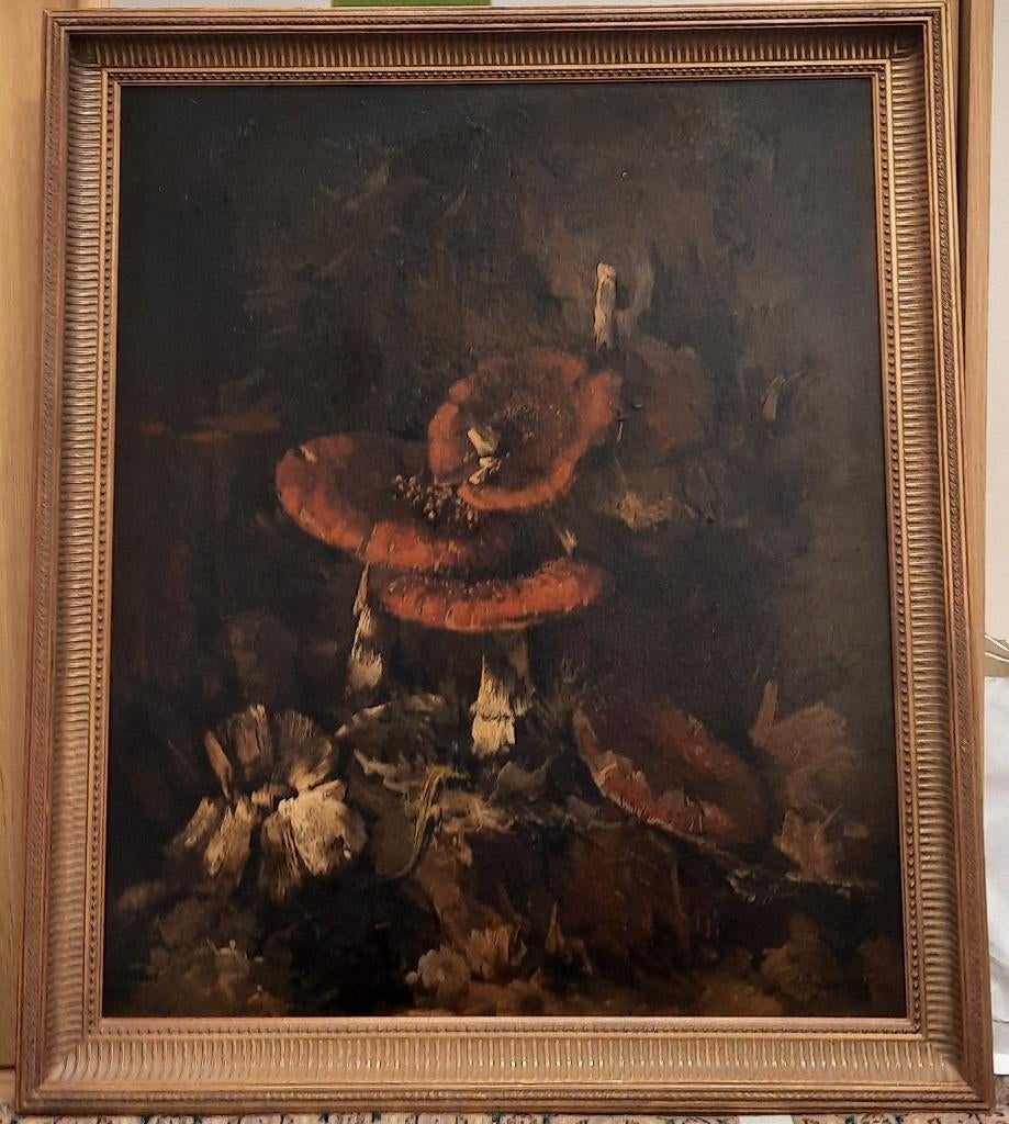 Schilderij Th Goedvriend / paddenstoerlen, Ophalen