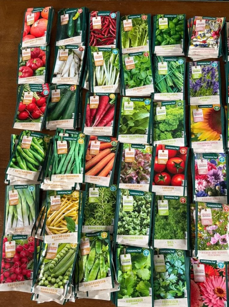 Grote set zaden – 40 zakjes (bloemen, groenten en kruiden), Ophalen of Verzenden, Volle zon, Zaad