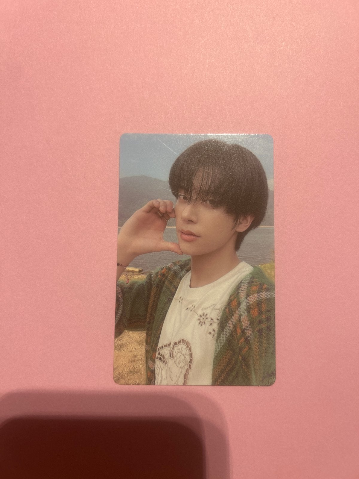 Jake ENHYPEN Orange Blood Photocard 2x, Verzenden, Map, Album of Poster