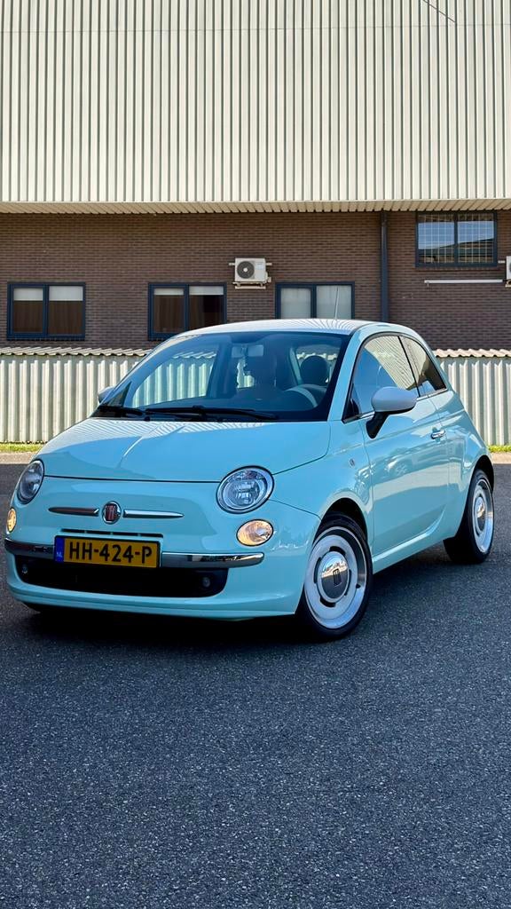 Fiat 500 0.9 Twinair Turbo 2015 'Vintage 57' Retro, Auto's, Voorwielaandrijving, 905 kg, Bruin, Handgeschakeld