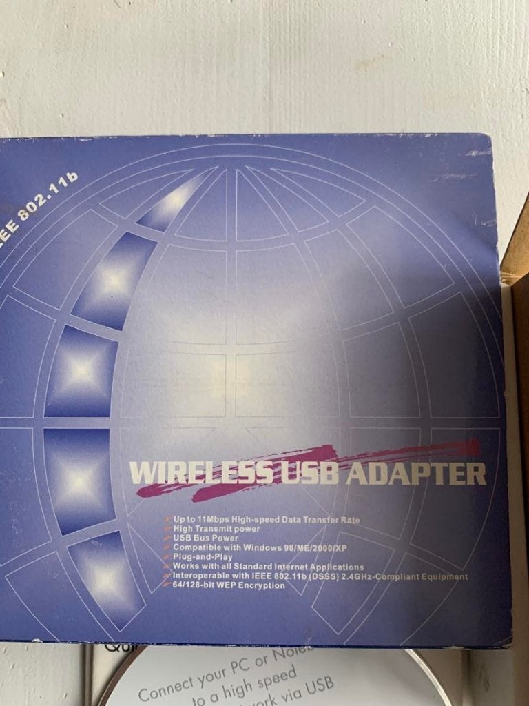 Draadloze USB Adapter (IEEE 802.11b) - Compleet met CD, Ophalen of Verzenden, Gebruikt, Onbekend