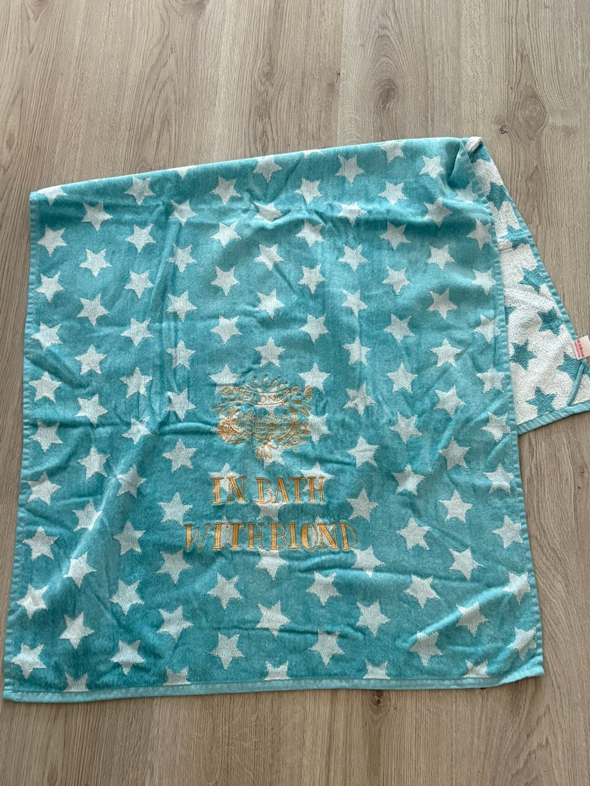 Blond Amsterdam badhanddoek 135x72cm turquoise nieuw, Ophalen of Verzenden, Zo goed als nieuw, Handdoek
