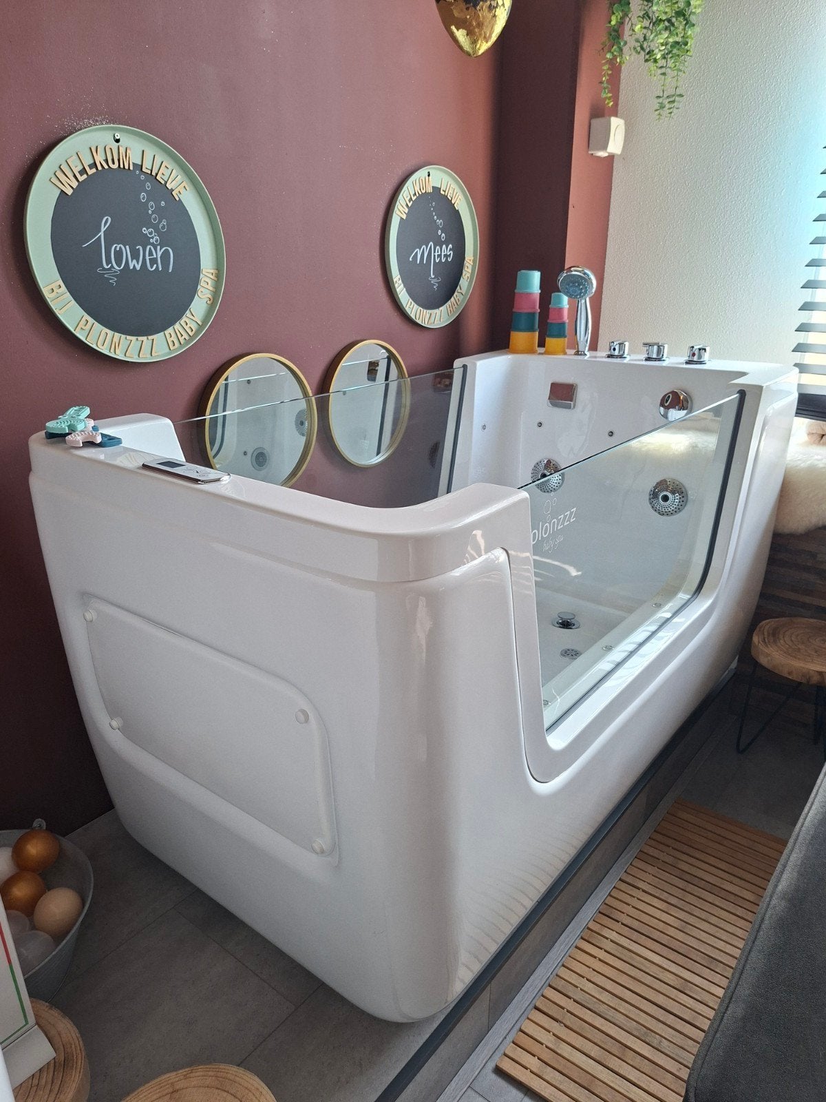 Babyspa, duospa, tweelingjacuzzi baby, spabad babyjacuzzi, Ophalen, Zo goed als nieuw