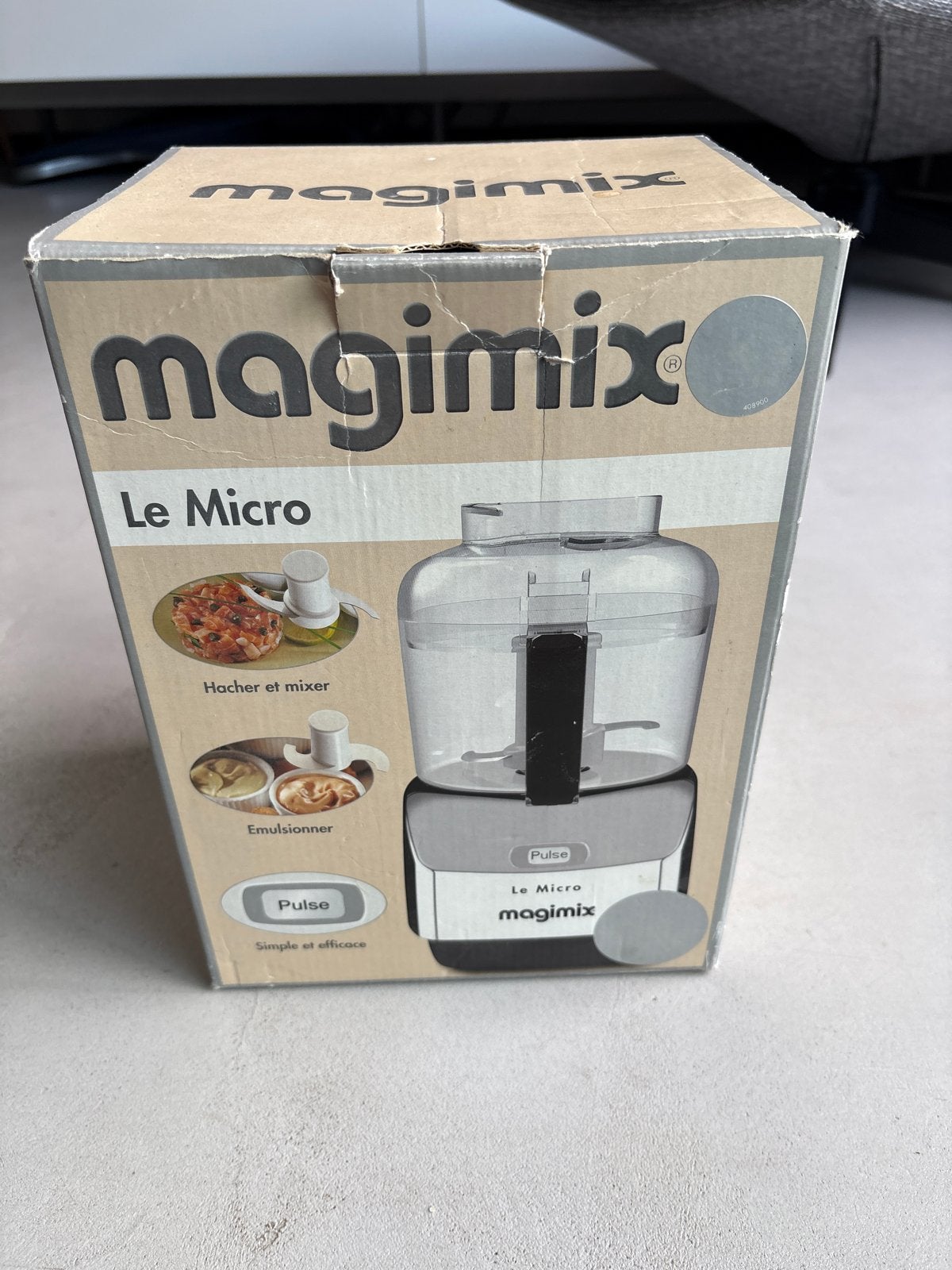 Magimix Le Micro hakmolen/mini foodprocessor, Ophalen, Zo goed als nieuw, Vaatwasserbestendig, Minder dan 1 liter