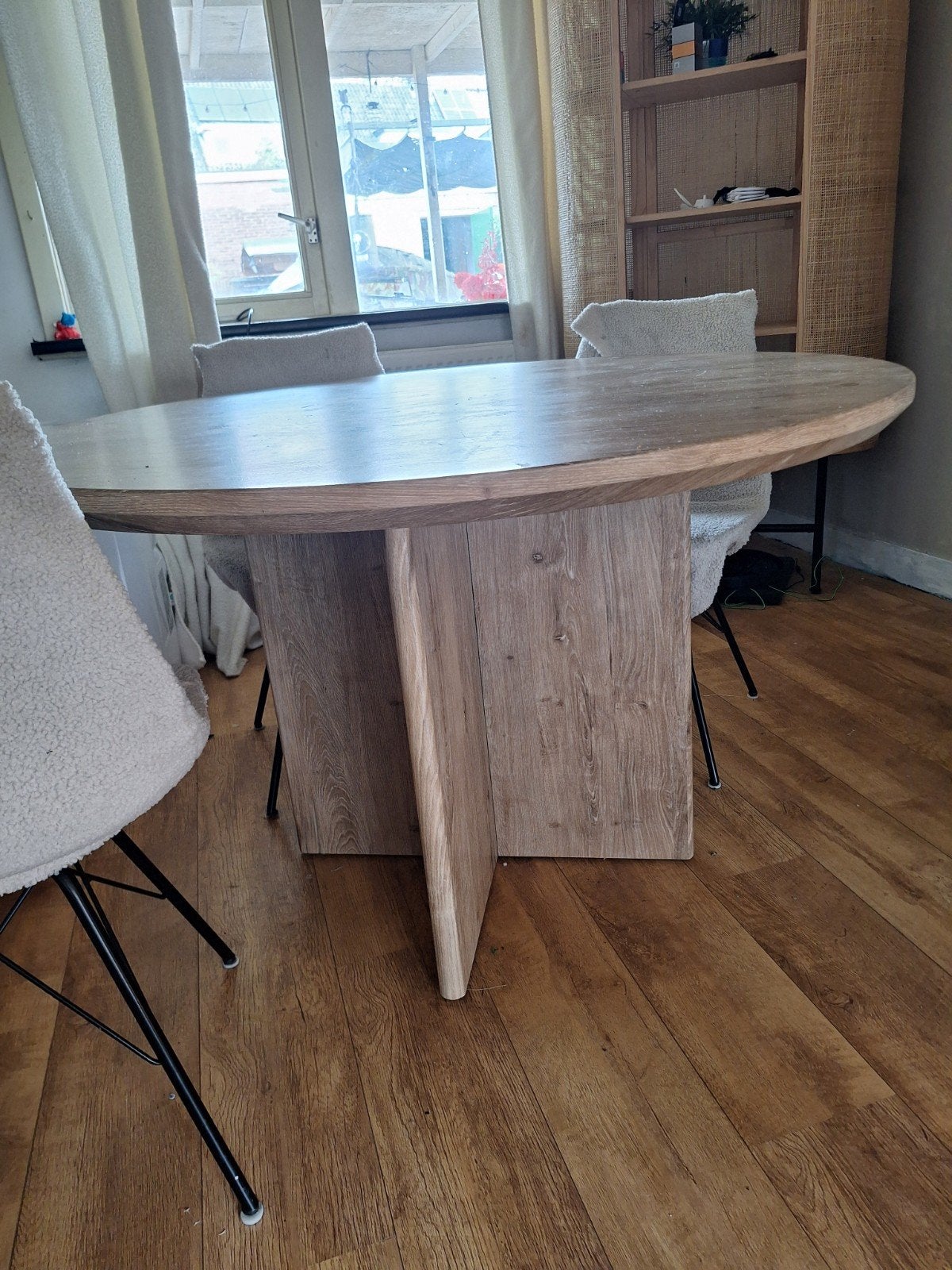 eettafel kwantum, Huis en Inrichting, Ophalen of Verzenden, Gebruikt, Rechthoekig, 50 tot 100 cm