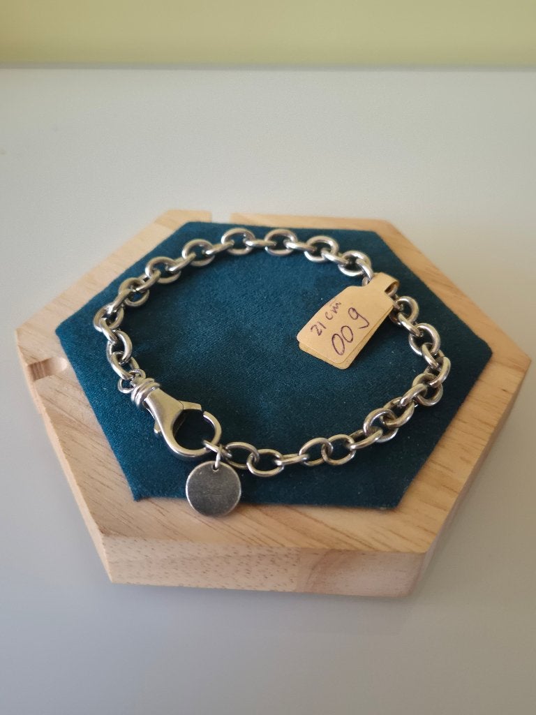 Zilveren armband Charming jasseron 009, Sieraden, Tassen en Uiterlijk, Zilver zolder, Ophalen of Verzenden, Zo goed als nieuw