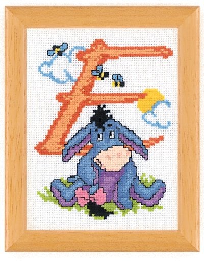 Borduurpakket Winnie de Pooh Letter E 40855, ., Nieuw, Ophalen of Verzenden, .