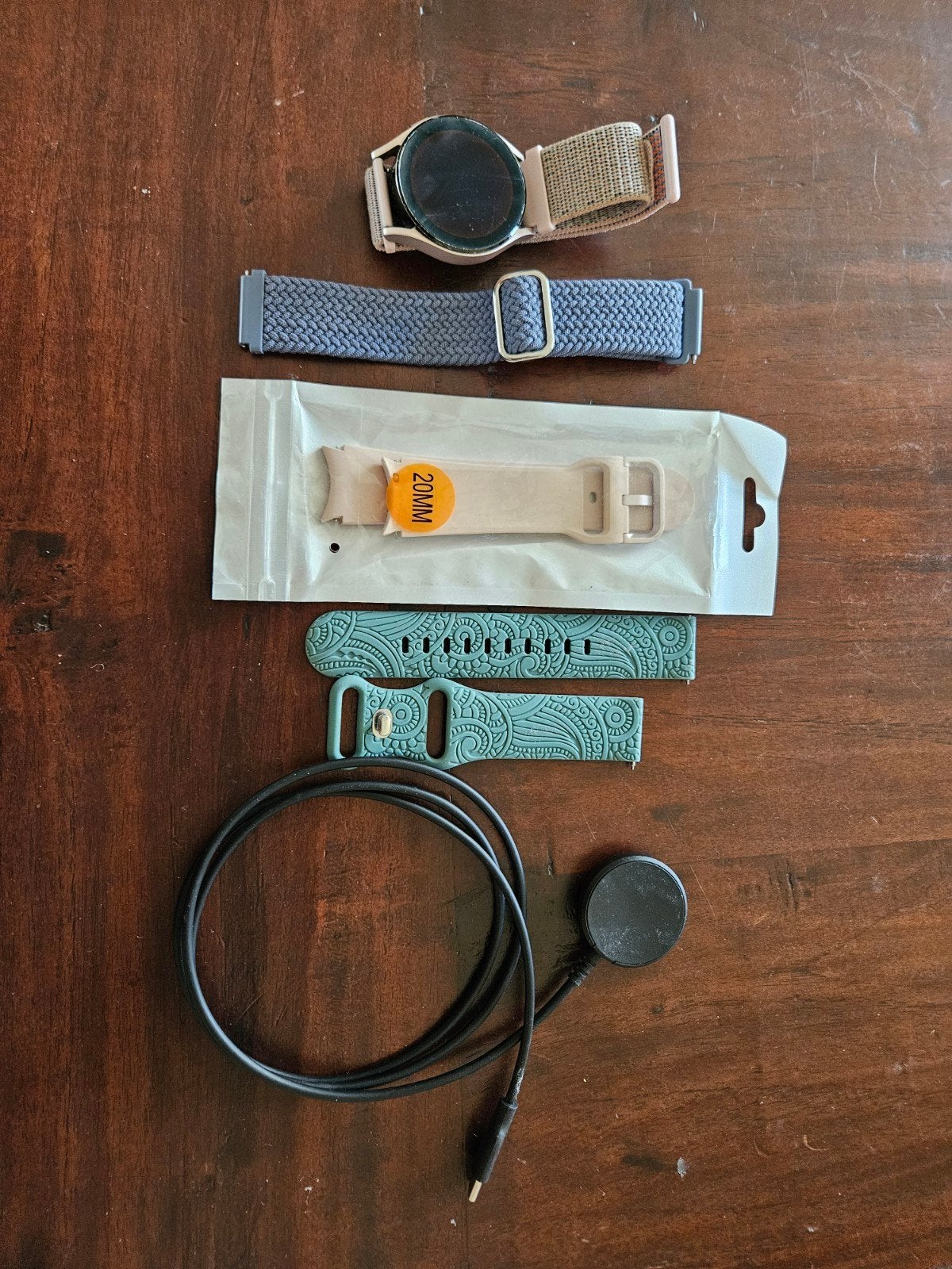 Samsung Galaxy Watch 4 met extra bandjes en oplader, Ophalen, Gebruikt, Samsung, Stappen
