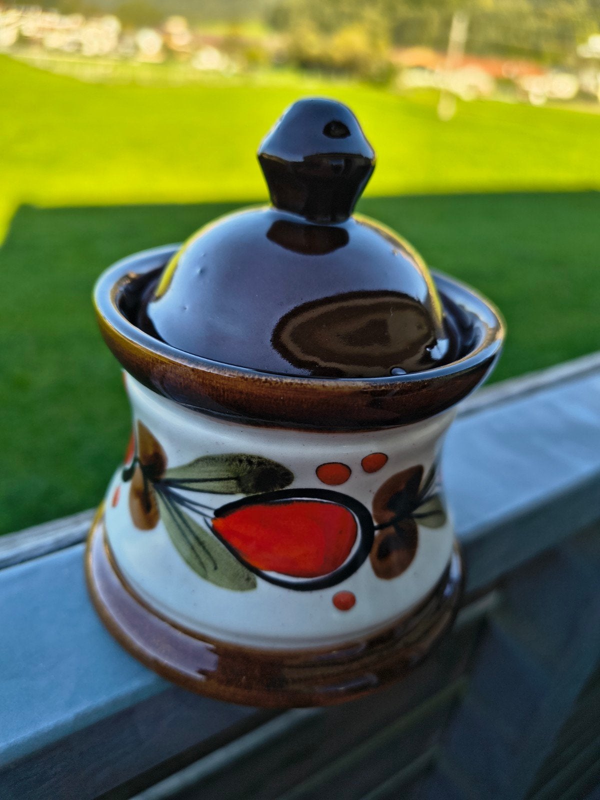 Vintage Schramberg Bernau-pot met deksel – West-Duits, Ophalen of Verzenden, Overige materialen, Pot, Bus of Blik