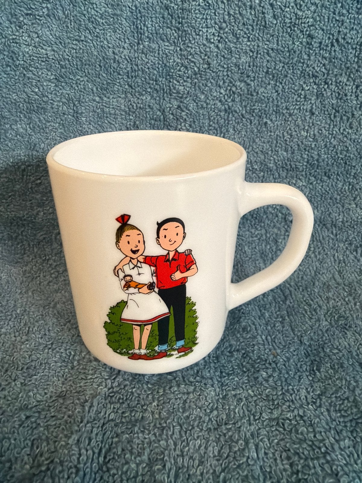 Suske en Wiske Mok - Vintage stripfiguren beker, Ophalen of Verzenden, Gebruikt