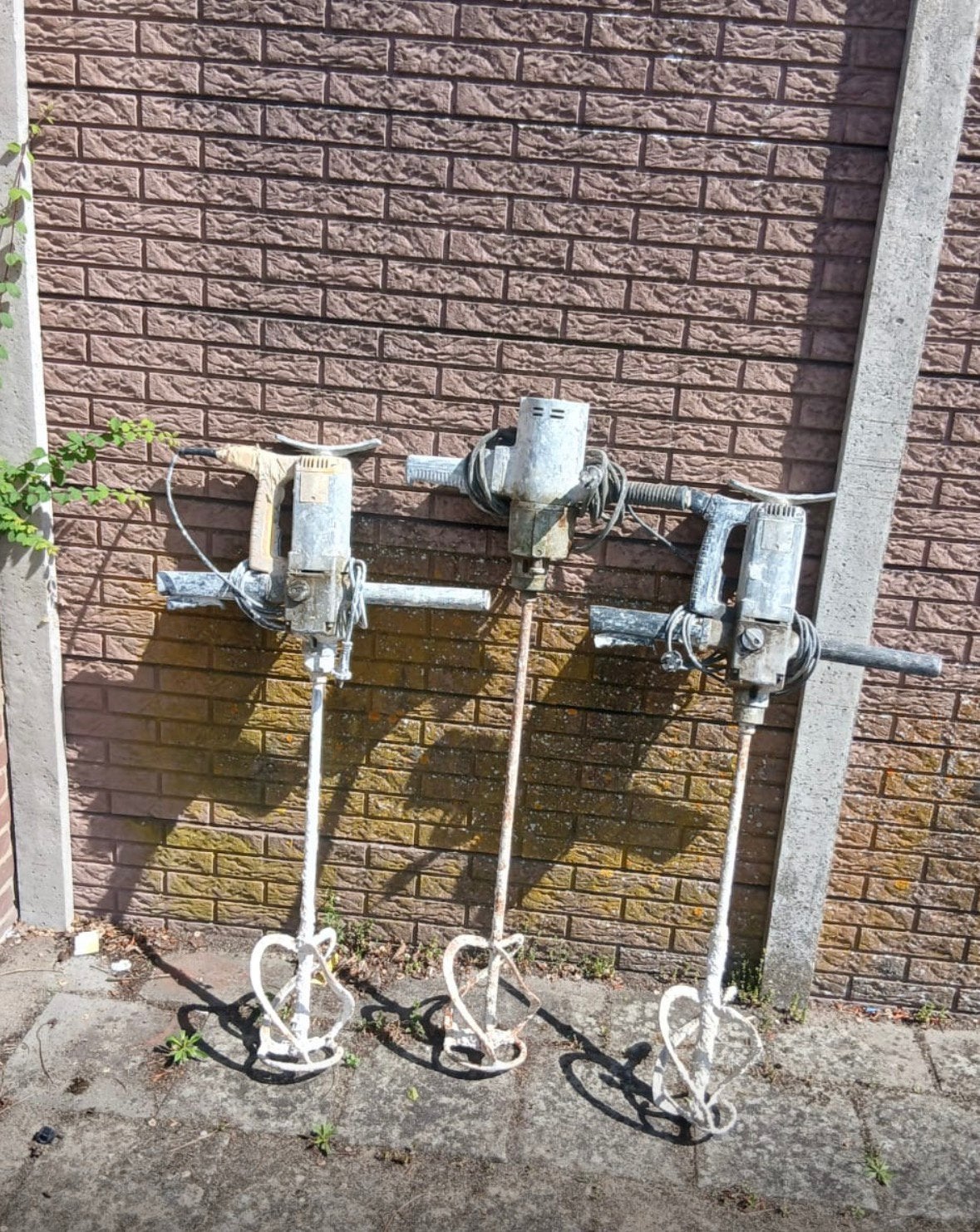 Mixers voor  specie beton gips enz, Doe-het-zelf en Verbouw, Ophalen, Zo goed als nieuw