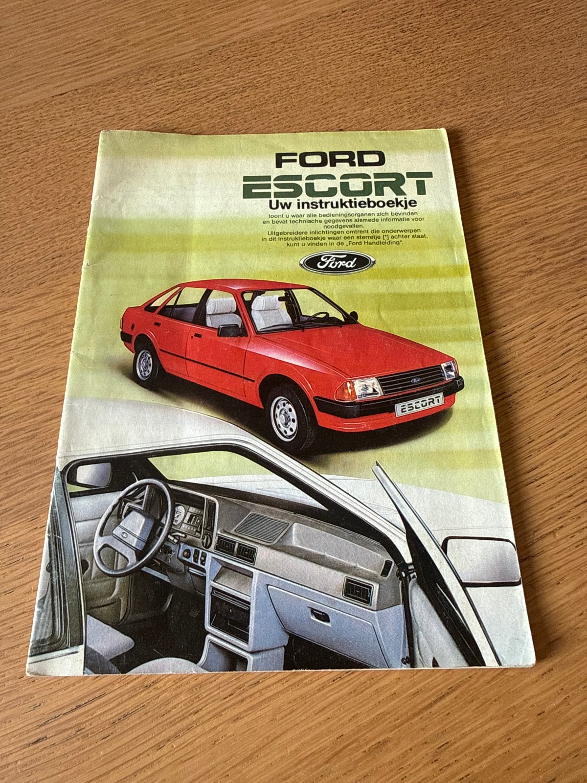 Ford Escort Instructieboekje - Origineel (jaren '80), Ophalen of Verzenden