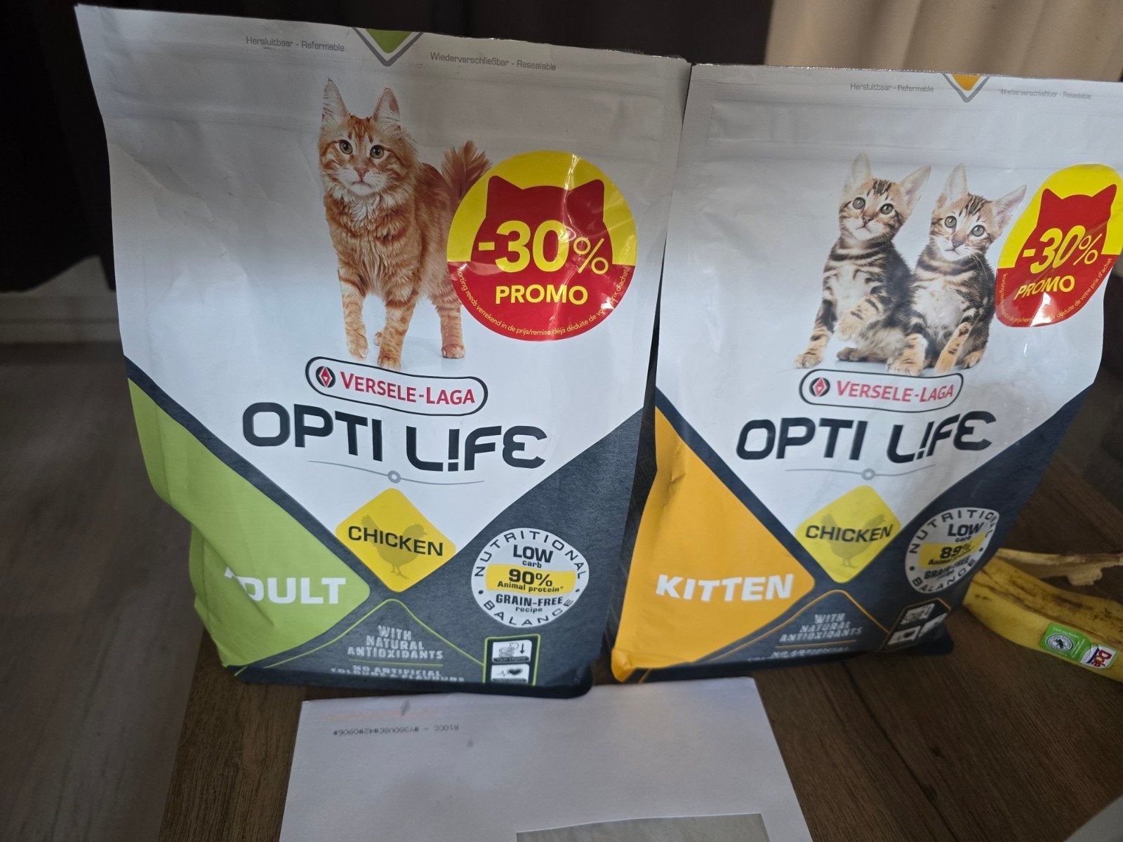 opti life kitten en adult zakjes van 1kg, Ophalen of Verzenden, Kat