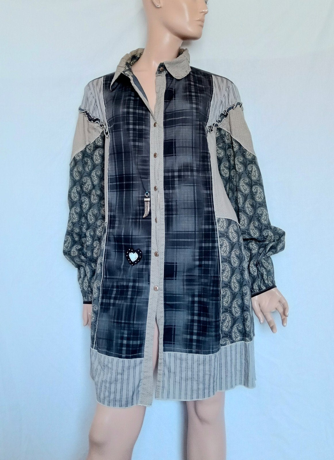 ELISA CAVALETTI Lange Blouse , Maat 44 ( XL ), Ophalen of Verzenden, Zo goed als nieuw, Maat 42/44 (L), Blauw