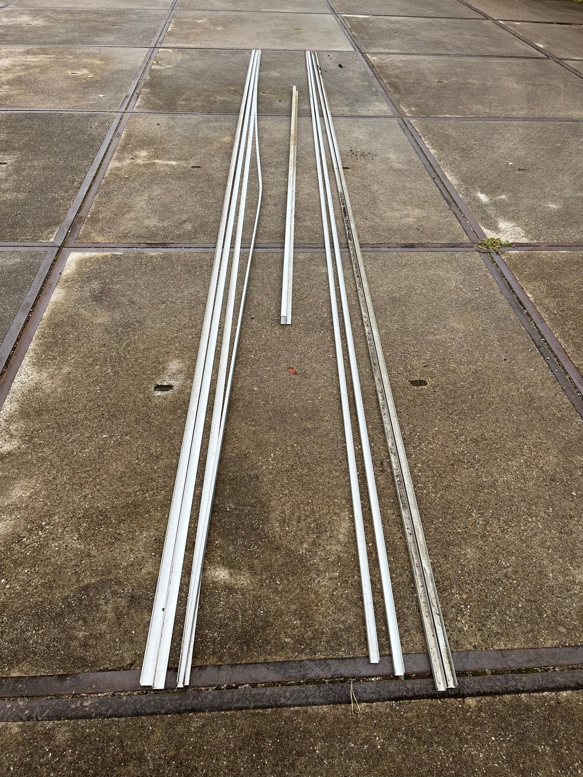 Aluminium U-profielen en Hoekprofielen, Ophalen, Gebruikt, Aluminium