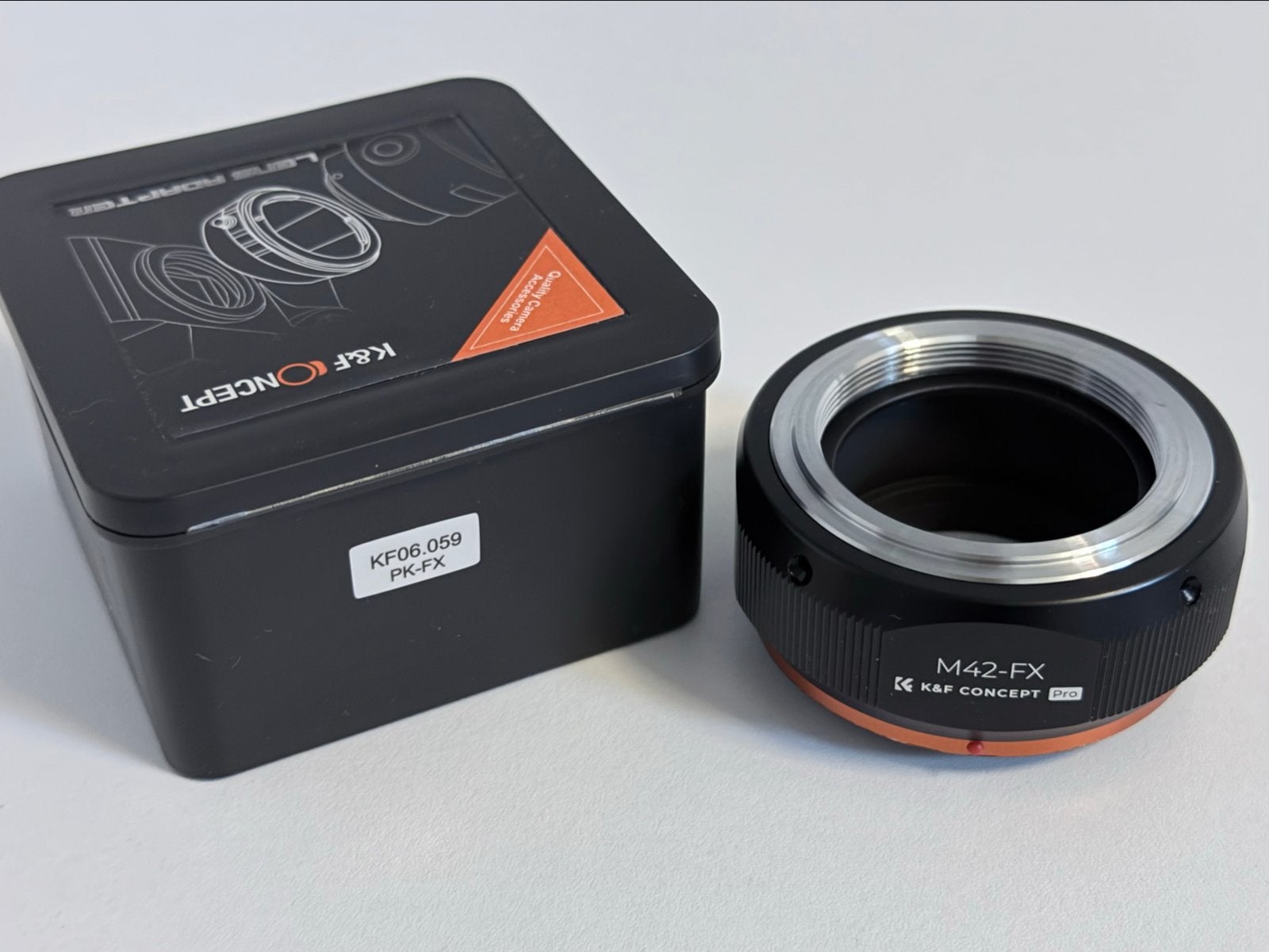 K&F Concept M42-FX Lens Adapter voor Fujifilm X-mount, Overige merken, Ophalen of Verzenden, Zo goed als nieuw, Fujifilm X-mount