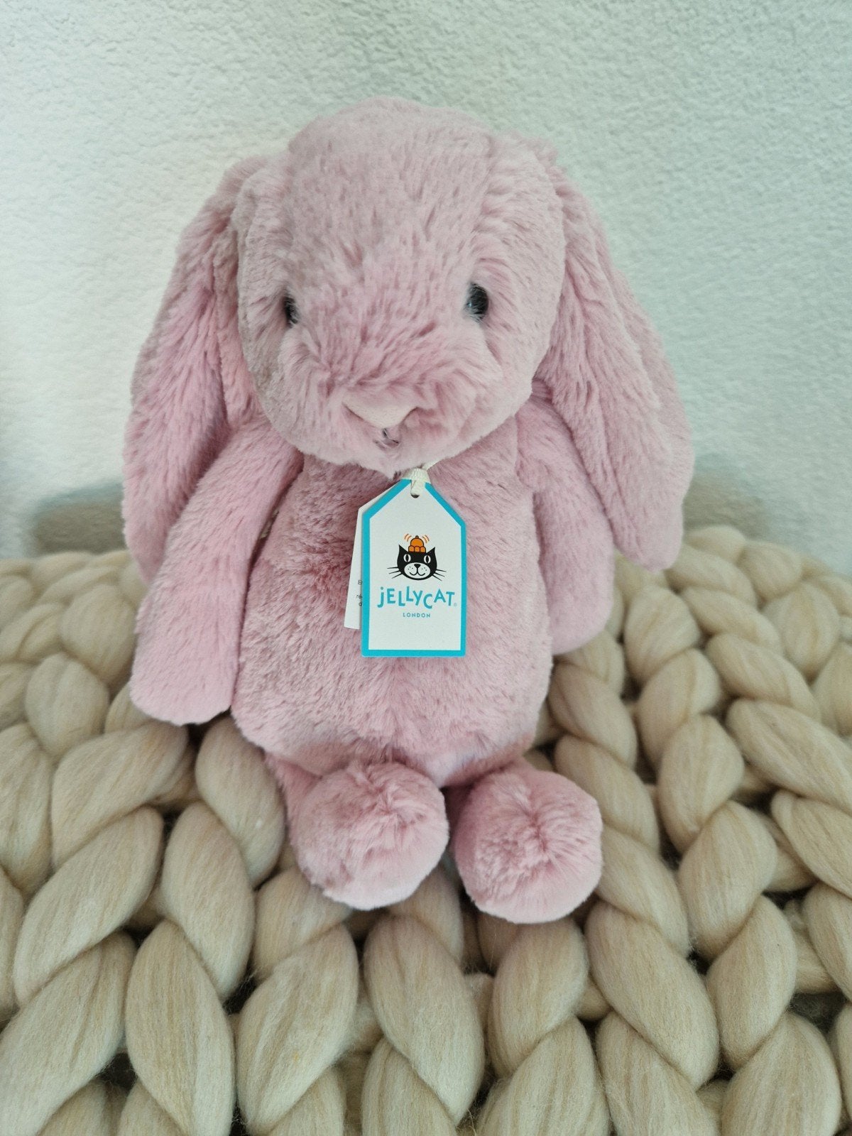 jellycat konijn tulip roze met kaartje, Ophalen of Verzenden, Nieuw, Stoffen beer, Overige merken