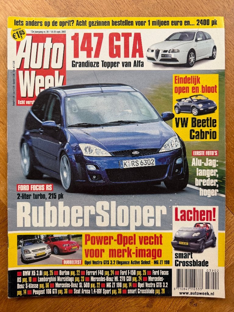 Autoweek nr. 39 2002, Verzenden, Nieuw, Autoweek, Algemeen