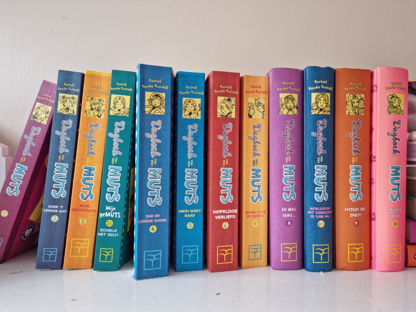 Dagboek van een Muts - Complete Serie (1-16), Ophalen of Verzenden, Gelezen, Rachel Renée Russell, Fictie