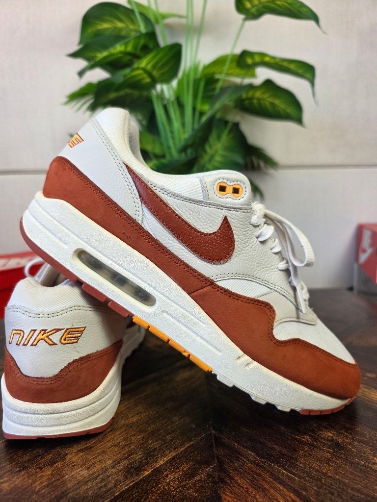 Nike Air Max 1 LX Rugged Orange maat 46, Wit, Nike, Ophalen of Verzenden, Nike