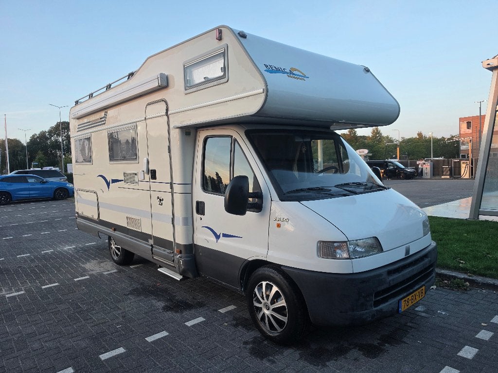 Fiat 230 2.8 i.d.TD Benimar Anthus 6-persoons, 2e eigenaar, Caravans en Kamperen, Afzuigkap, Alkoof, Ringverwarming, Fiat