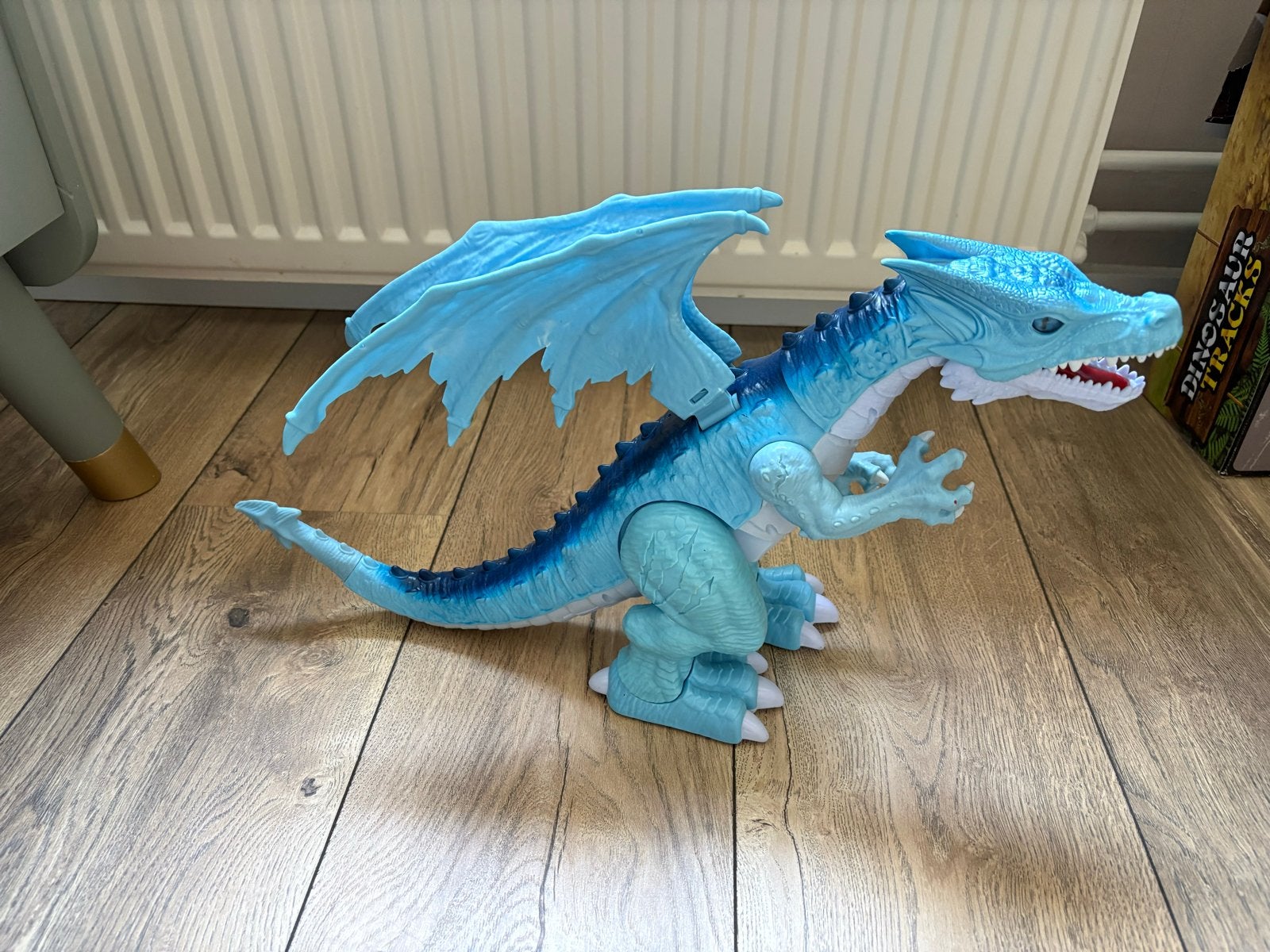 Grote blauwe draak speelgoedfiguur, Ophalen of Verzenden, Gebruikt, Jongen of Meisje