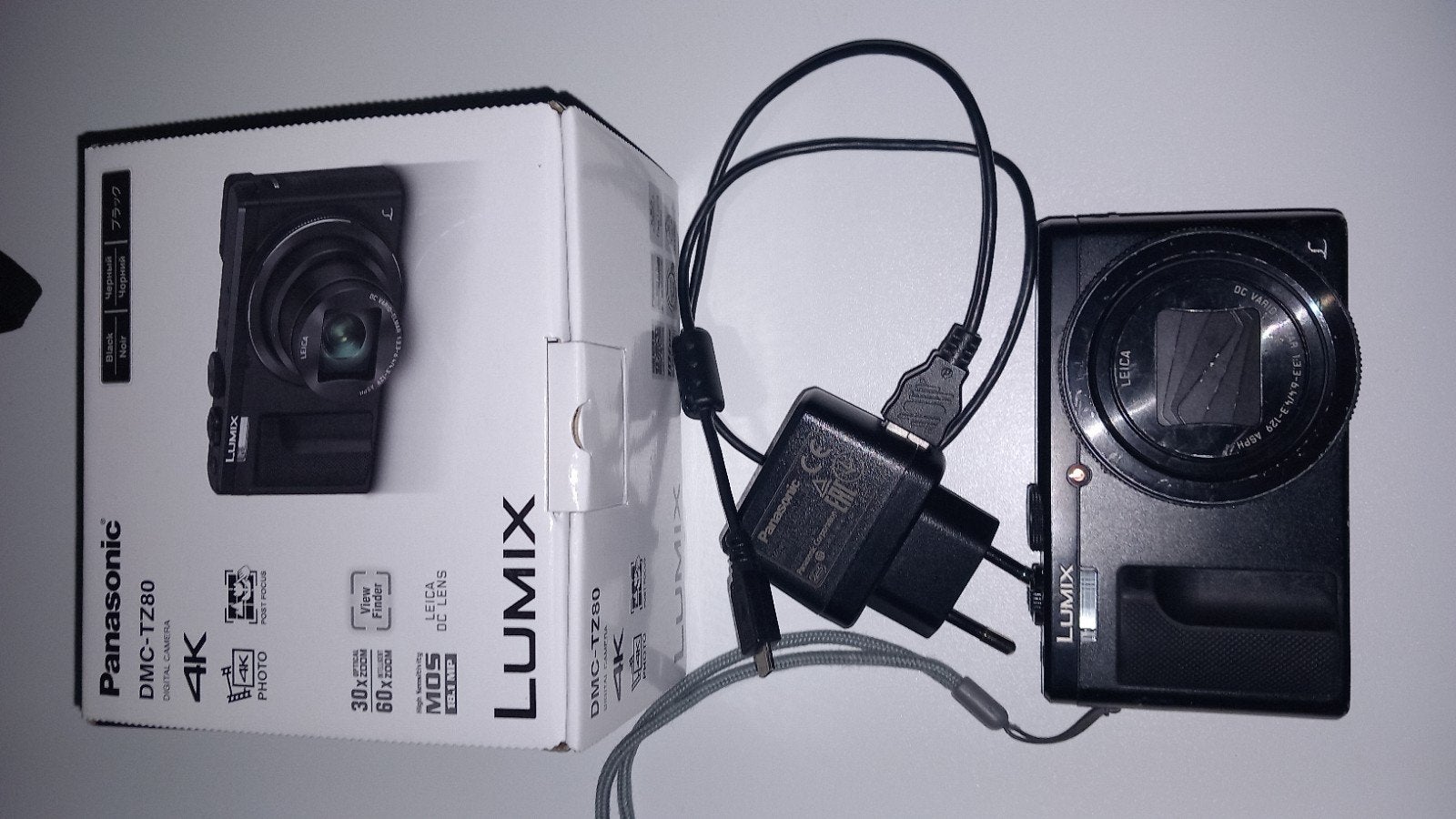Panasonic Lumix DMC-TZ80 4K Compactcamera, Panasonic, Accu, Ophalen of Verzenden, Zo goed als nieuw