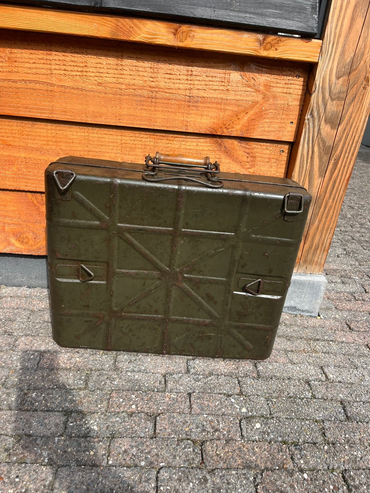 M24 steel handgranate box, Ophalen of Verzenden, Landmacht, Duitsland, Kist of Geocache