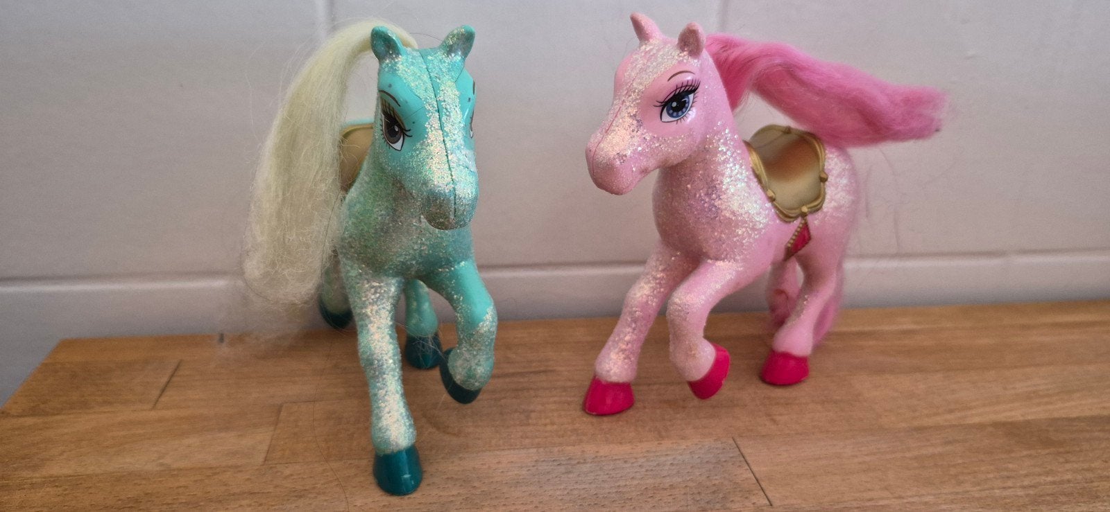 Barbie Green en pink Glitter Pony Horse, Ophalen of Verzenden, Barbie