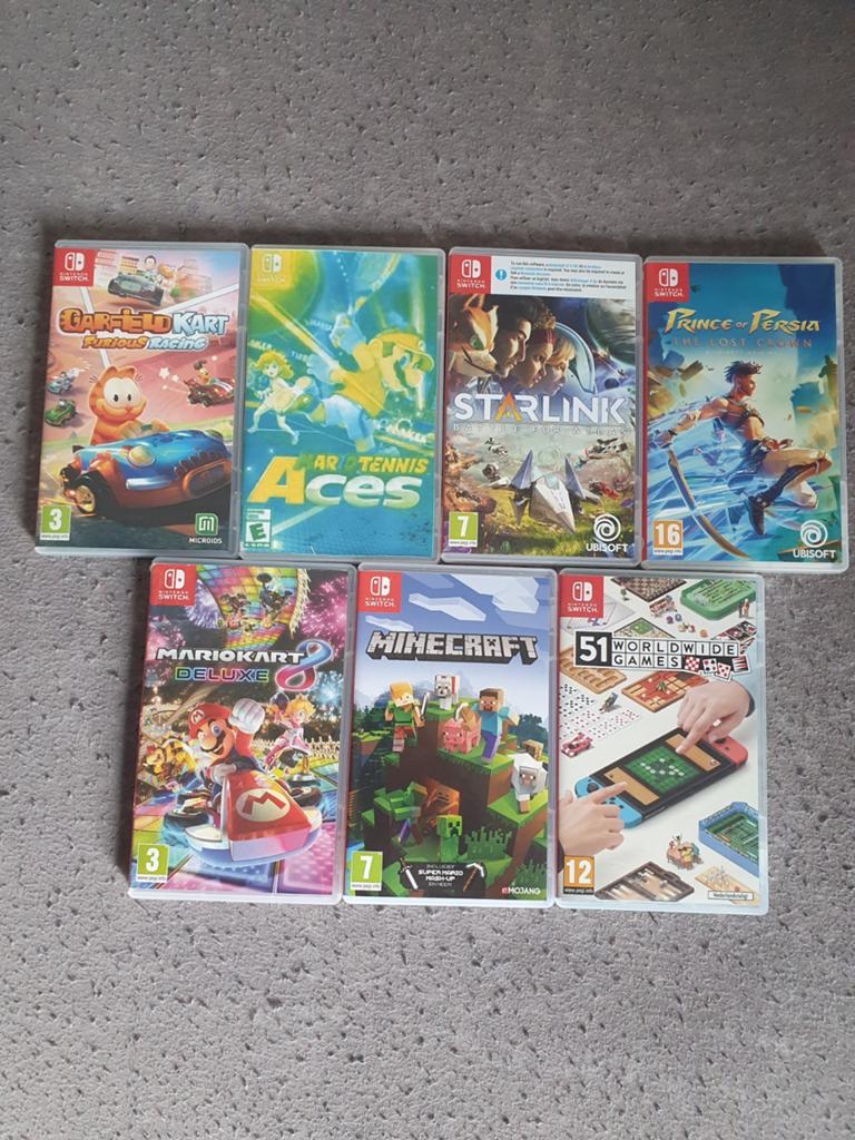 Nintendo Switch Games: Mario Kart, Minecraft, Overige genres, Ophalen of Verzenden, Zo goed als nieuw, Eén computer