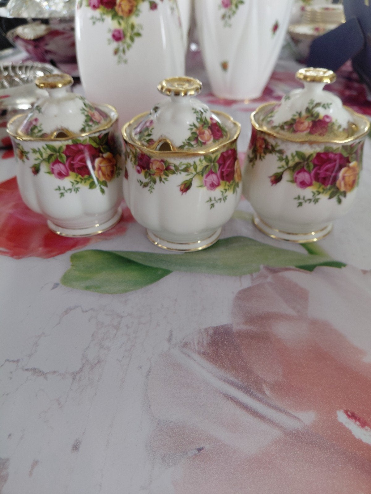 Royal Albert Old Country Roses Potjes Set, Antiek en Kunst, Ophalen of Verzenden