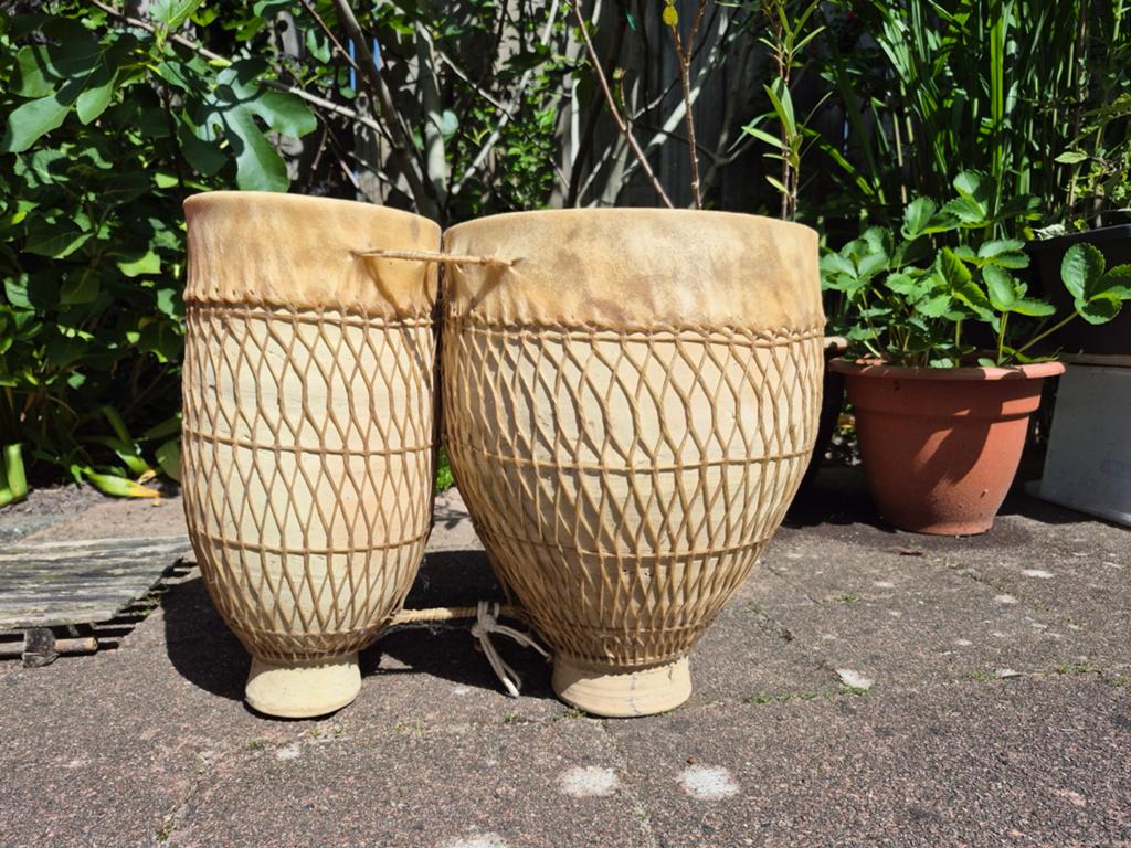 Grote orginele marokkaanse drum 37 cm h x 47 b, Ophalen of Verzenden, Trommel