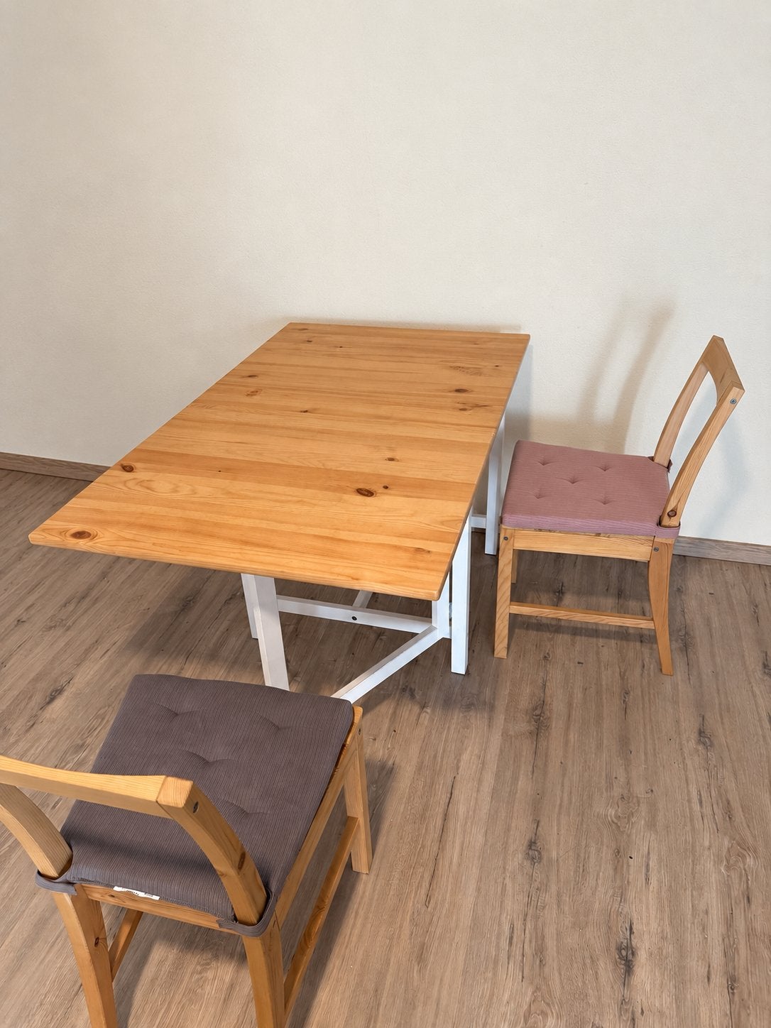 Ikea Norden klaptafel met 2 stoelen, Ophalen, Gebruikt, 100 tot 150 cm, Tot twee personen