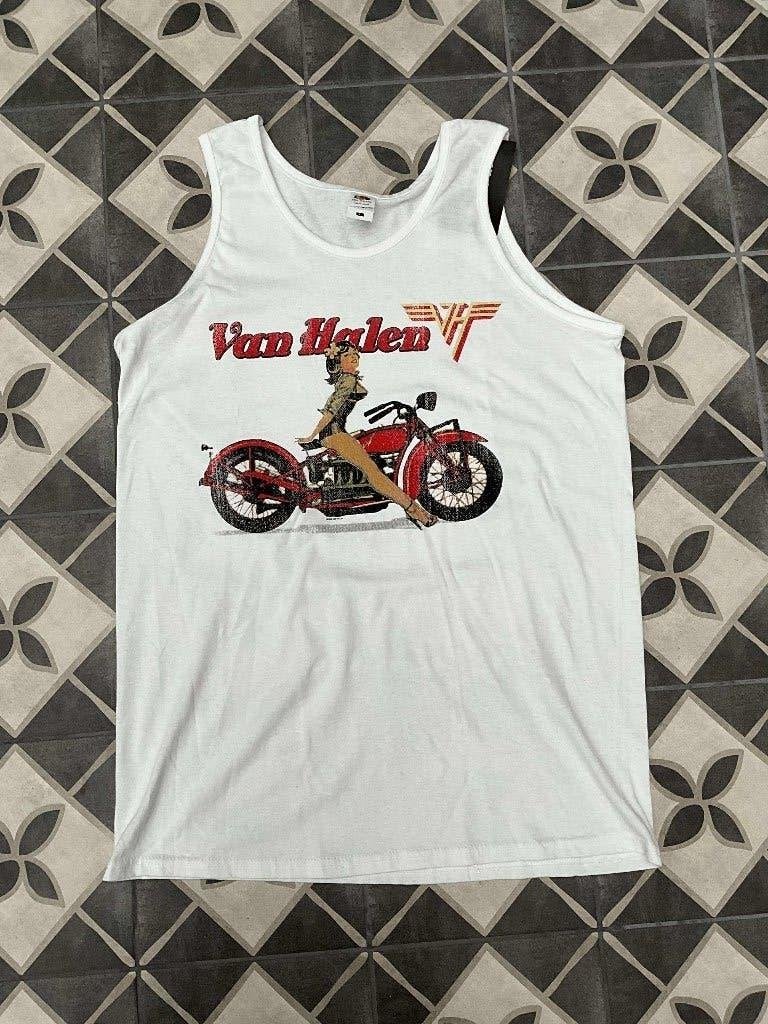 Tanktop Van Halen Pinup Motorcycle Maat XXL Kleur wit, Tanktop Van Halen Pinup Motorcycle Maat XXL Kleur wit, Nieuw, Ophalen of Verzenden