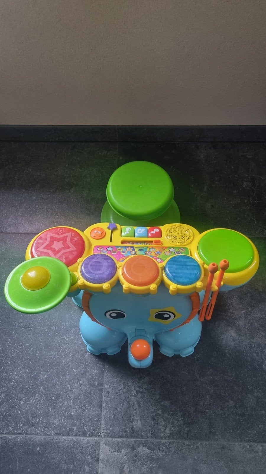 Vtech Drumstel, Ophalen, Zo goed als nieuw, 6 maanden tot 2 jaar