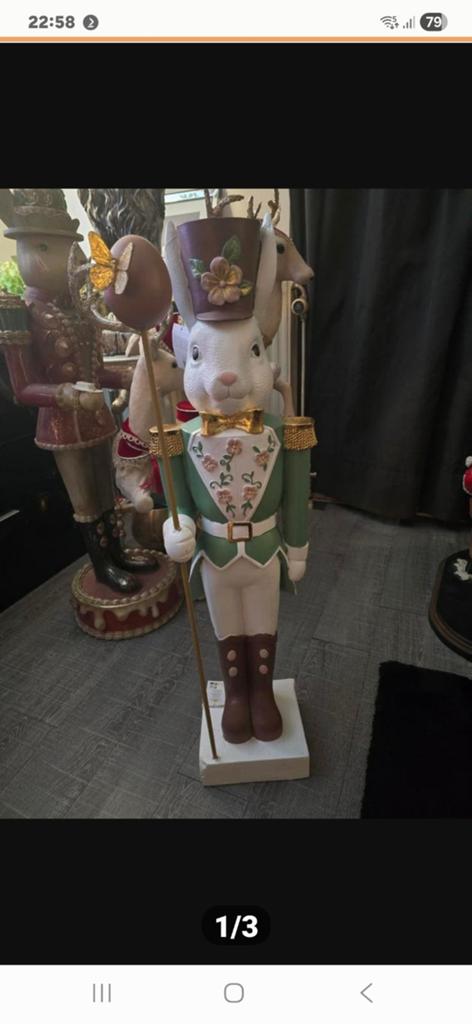 Decoratief paashaas beeld in uniform, Ophalen, Nieuw, Dier