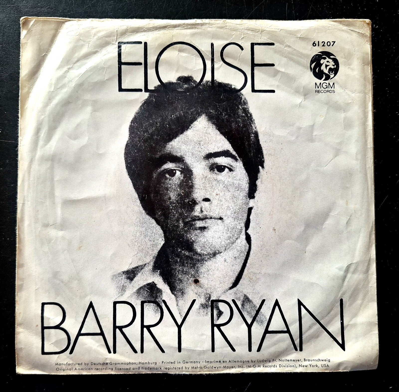 7"/SINGLE  BARRY RYAN - Eloise, Cd's en Dvd's, Ophalen of Verzenden, Gebruikt, Pop